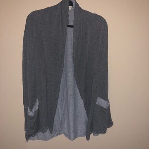 Gray cardigan